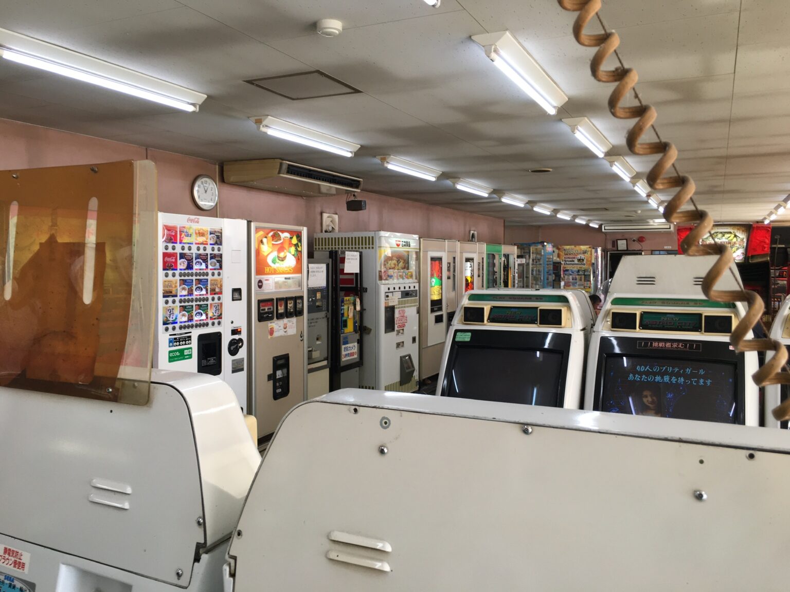 レトロ自販機が置いてある場所