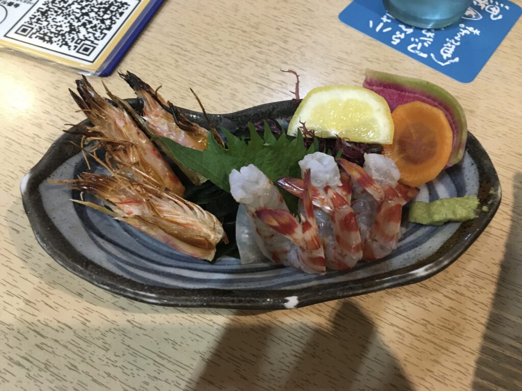 新宿で車海老の刺身が食べられる