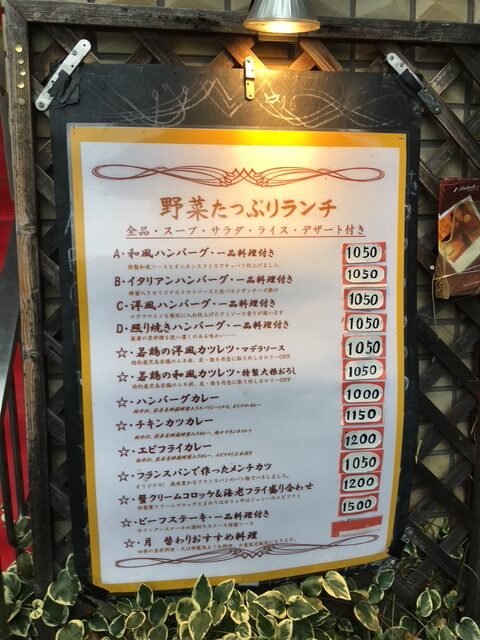 サラダニースランチメニュー