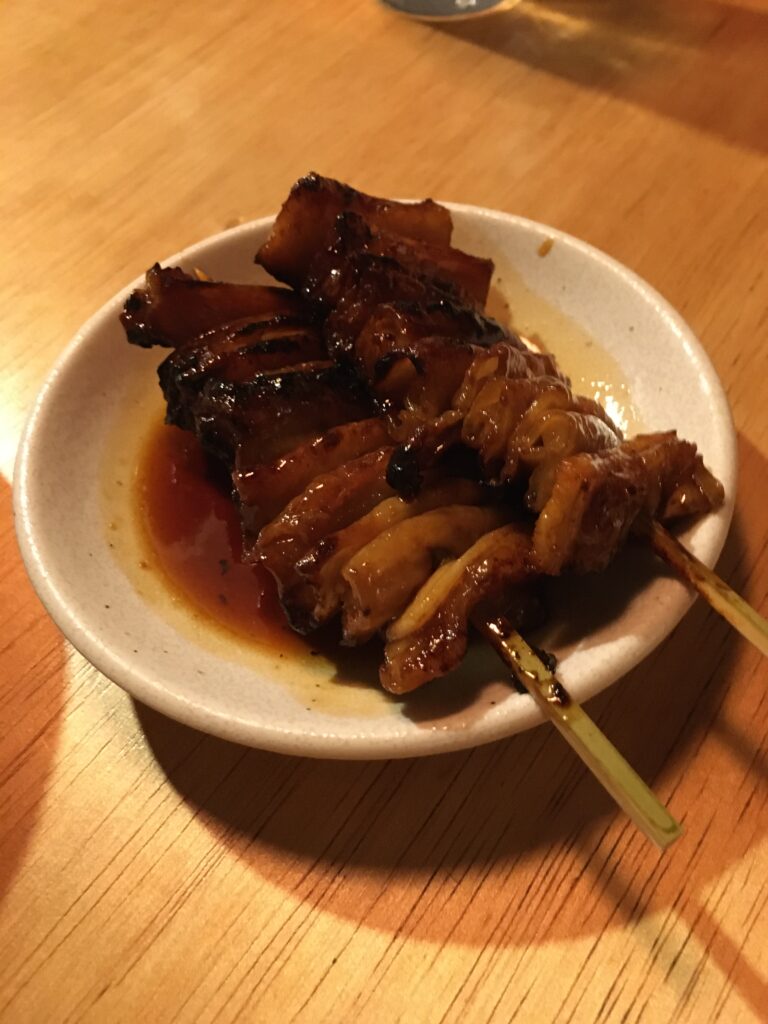 名物しろたれ 神田駅周辺の美味しい居酒屋もつ焼きのんきのしろたれ