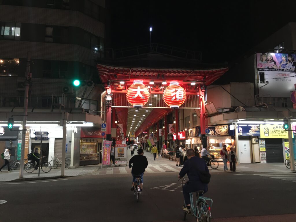 夜の名古屋大須