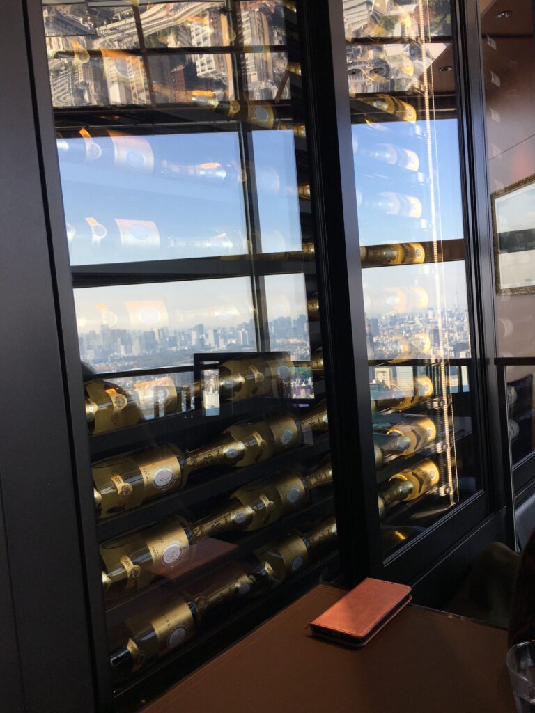 クリスタルシャンパンの置いてあるお店