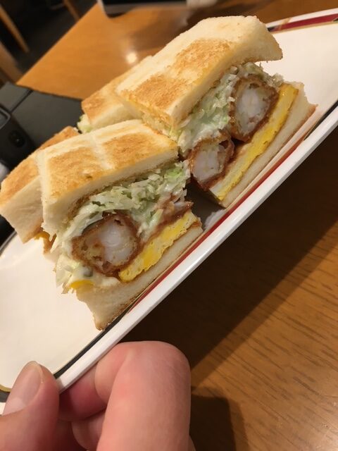コンパルエビフライサンド おすすめ名古屋エビフライサンド