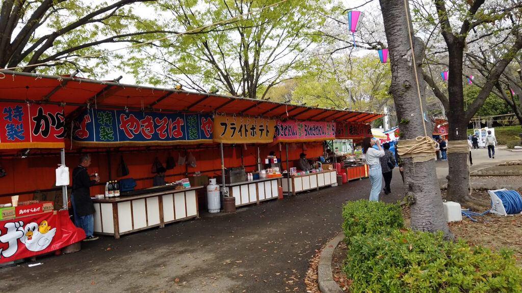 群馬県館林の花見エリアの出店2