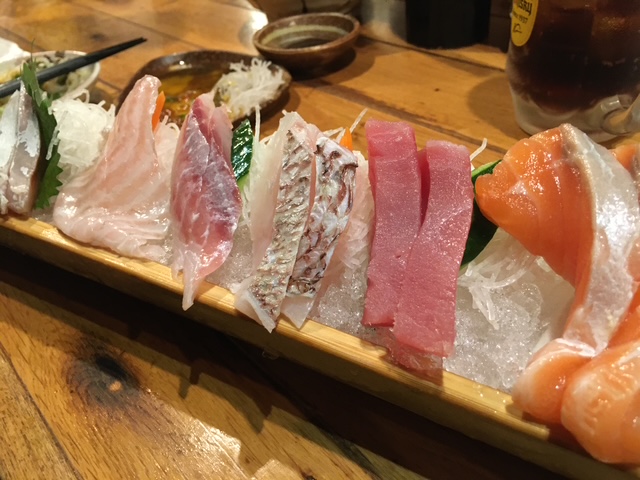 魚屋ちからの刺身盛り 甲府駅周辺居酒屋で美味しい刺身が食べられるお店