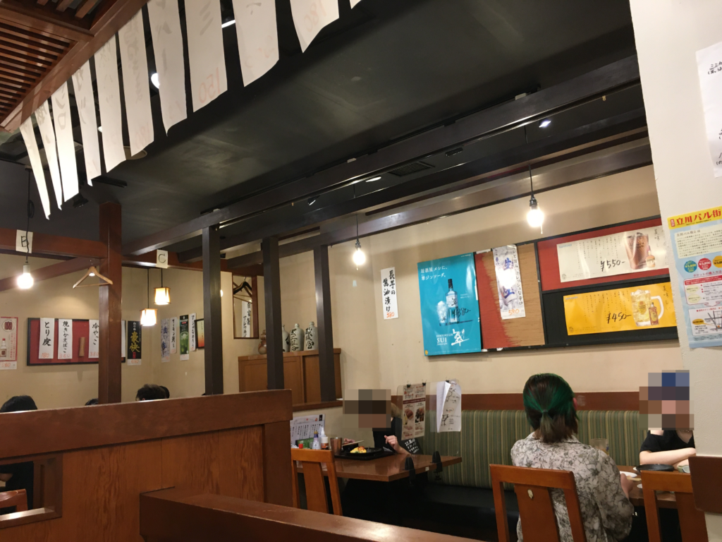 立川の居酒屋たまがわの店内写真