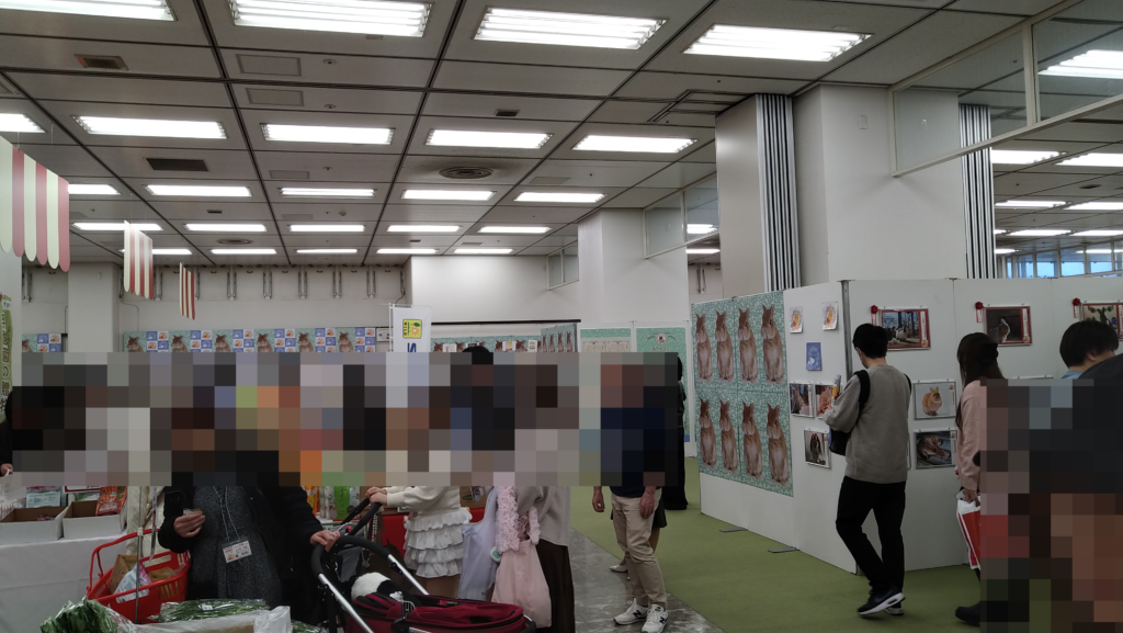うさぎのイベント会場内