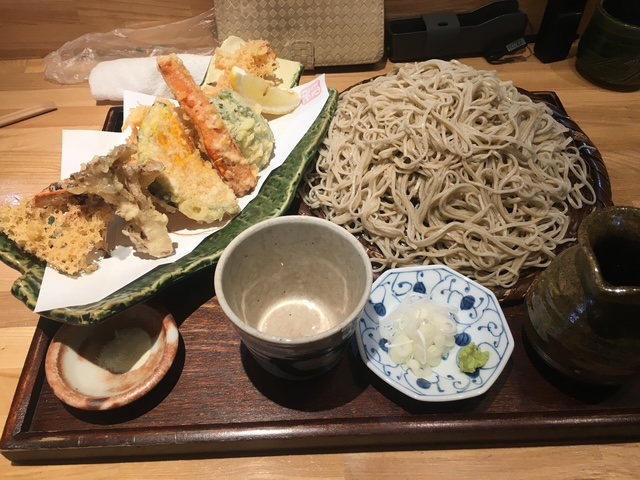 天せいろそば 足利市の蕎麦切り稲おかの天せいろそば